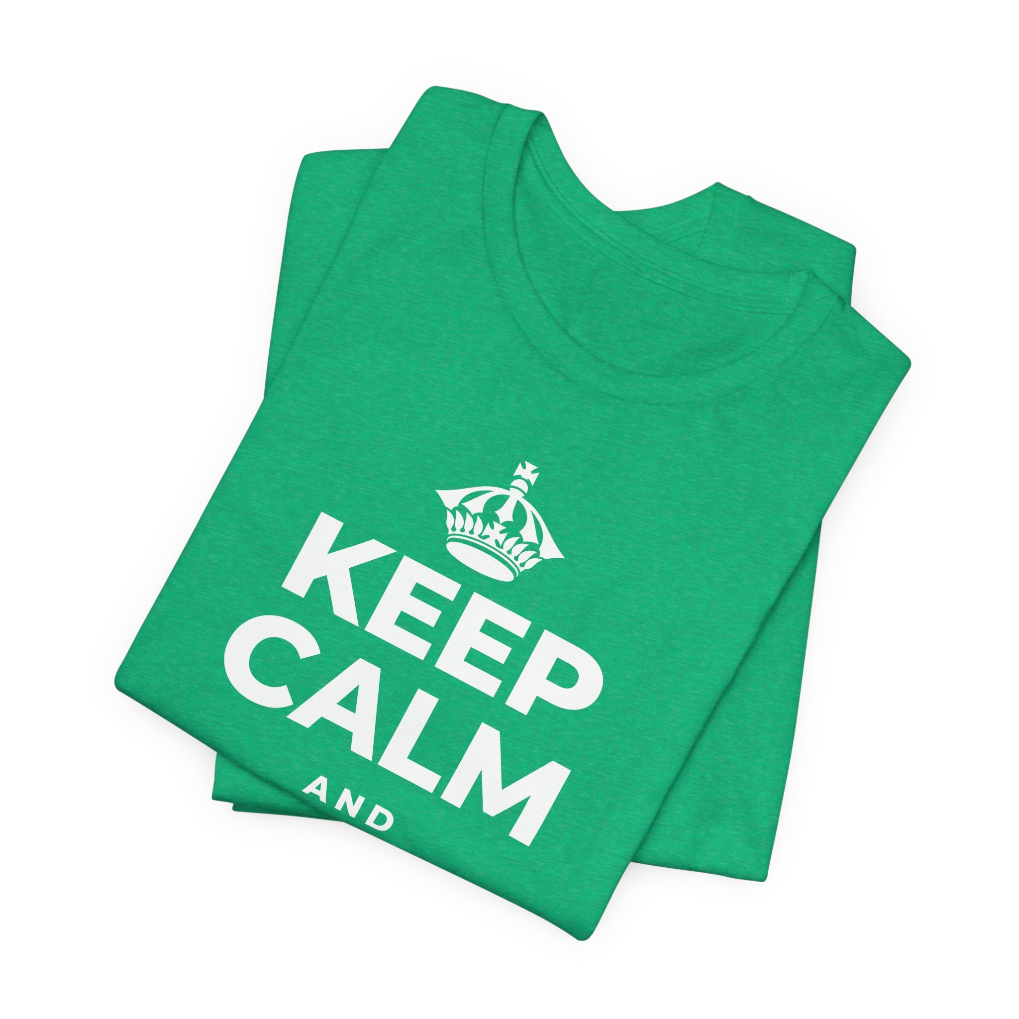 KEEP CALM AND PAY IT FORWARD T-Shirt (Baby Blue–Silver)