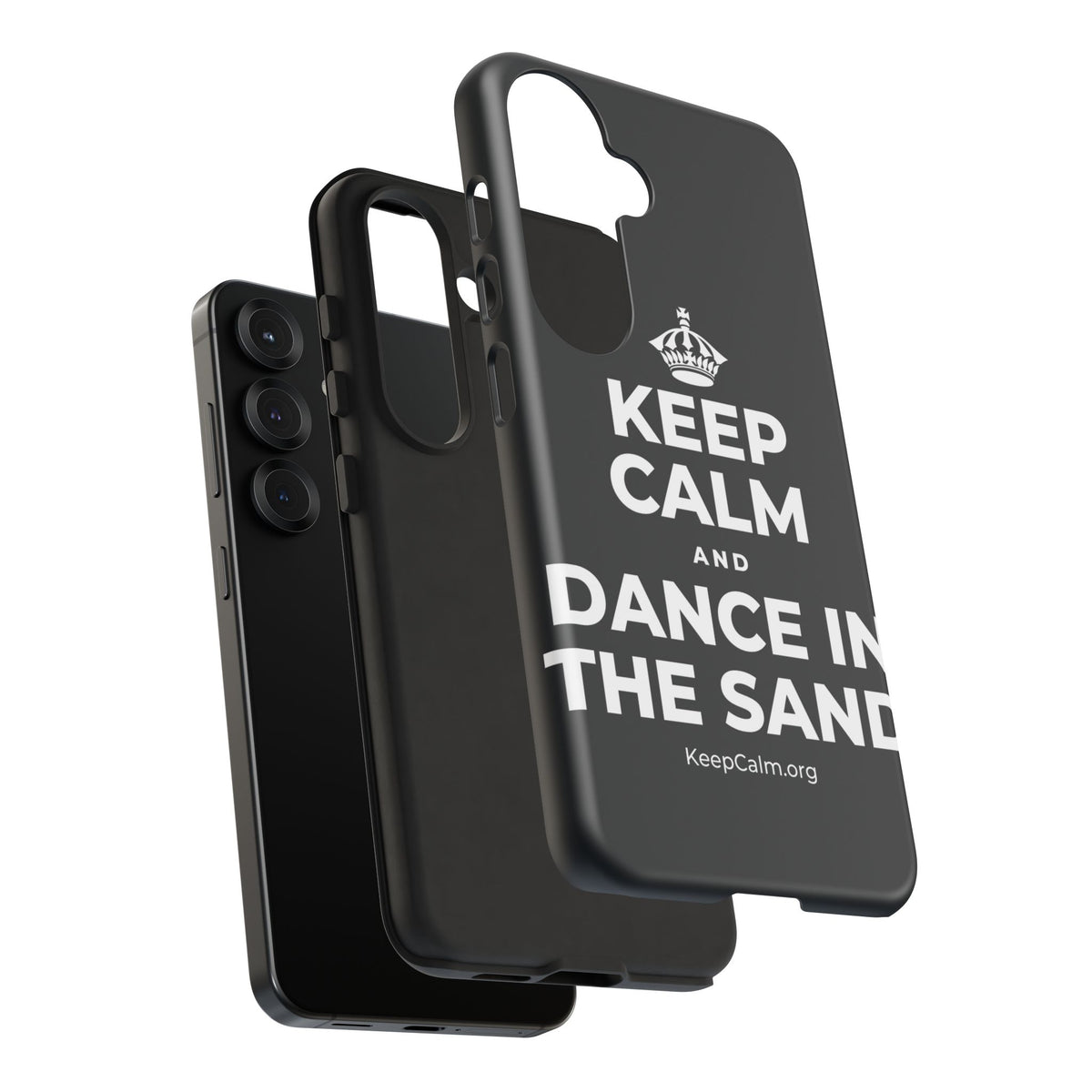KEEP CALM AND DANCE IN THE SAND Phone Case (Dark)
