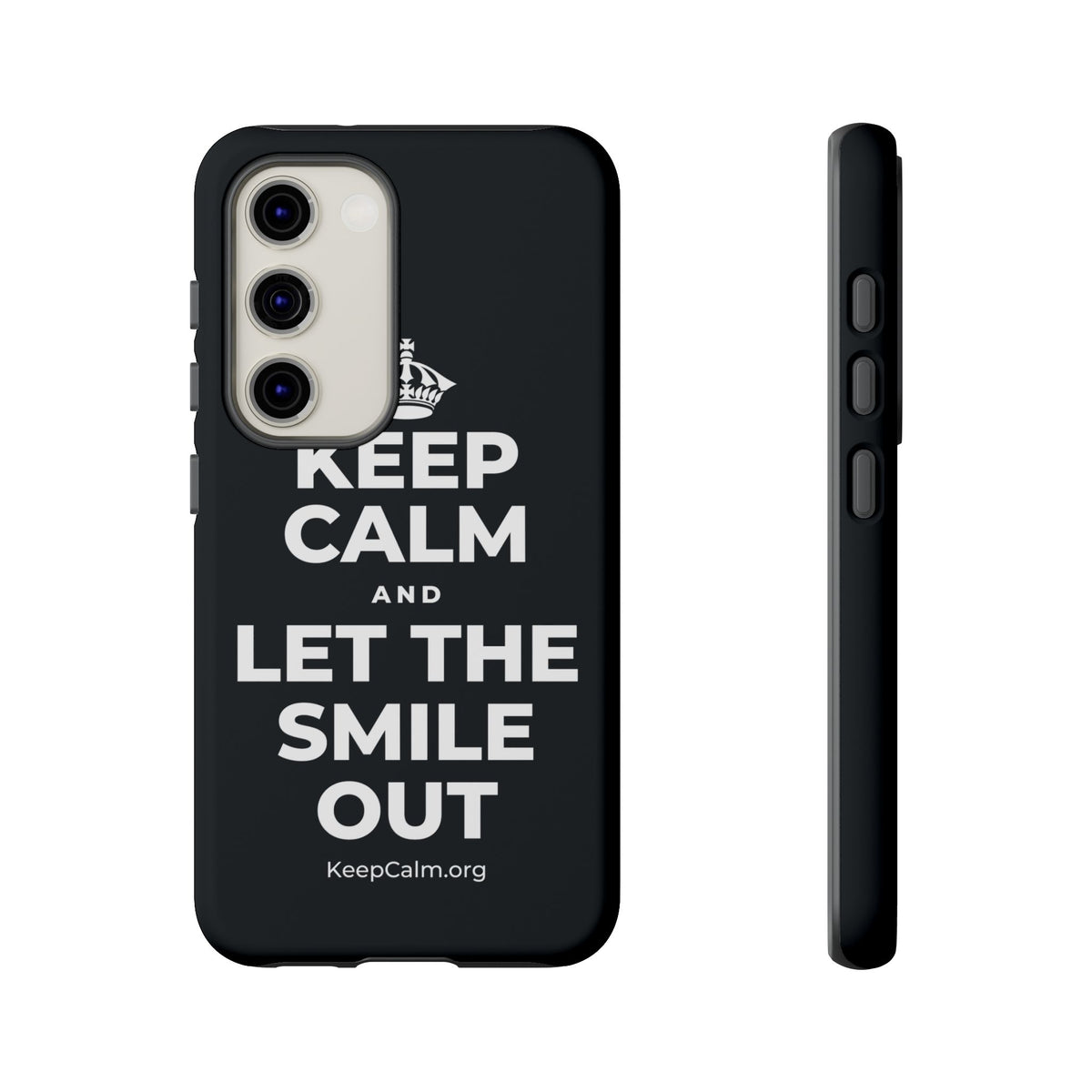 KEEP CALM AND LET THE SMILE OUT Phone Case (Dark)