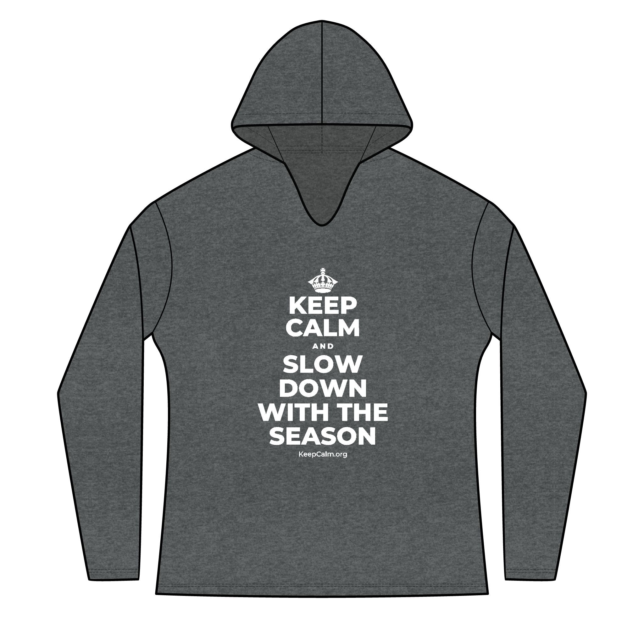 KEEP CALM AND SLOW DOWN WITH THE SEASON Women's Long Sleeve Hoodie