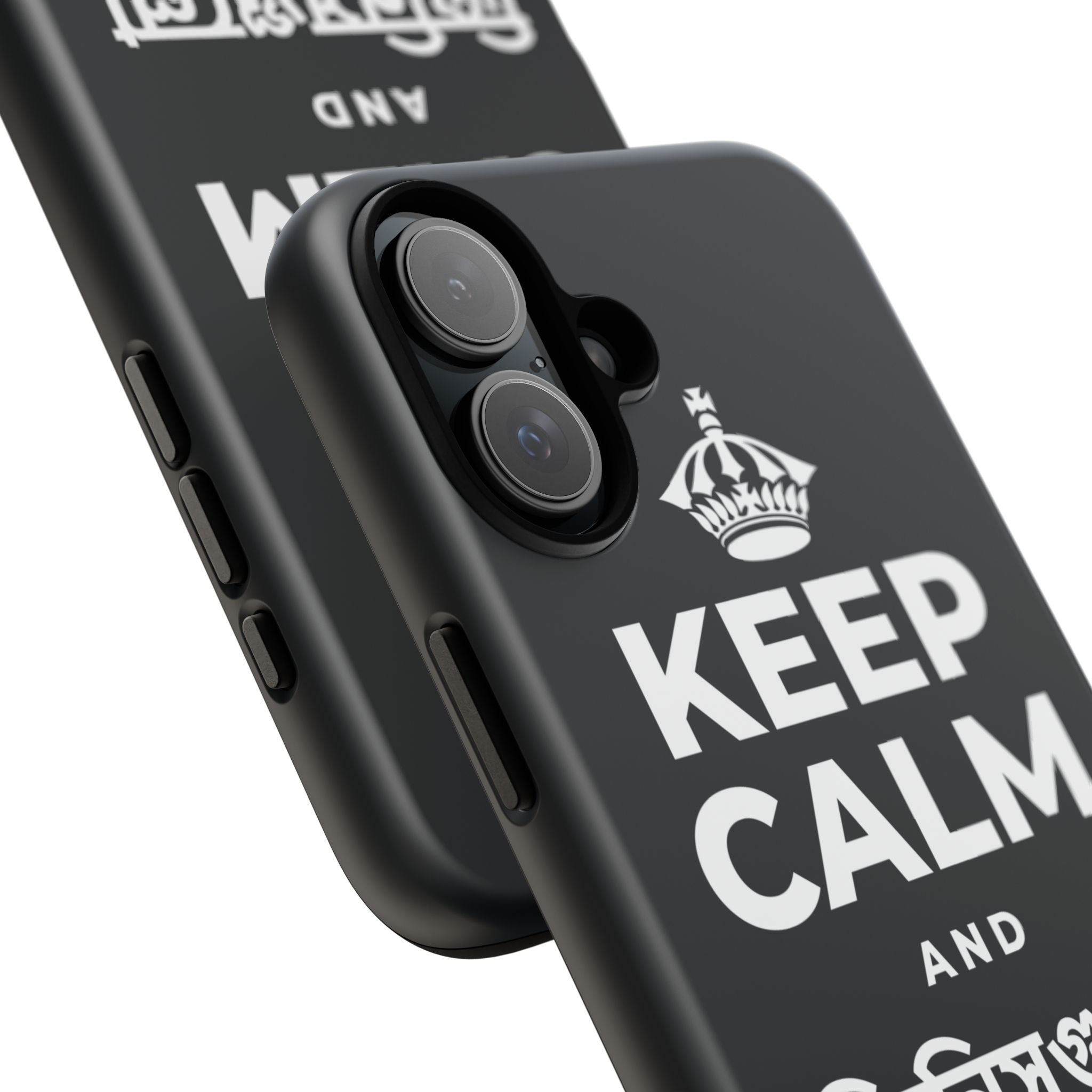 KEEP CALM AND জিনিসগুলো ঝরে যেতে দাও Phone Case (Dark)