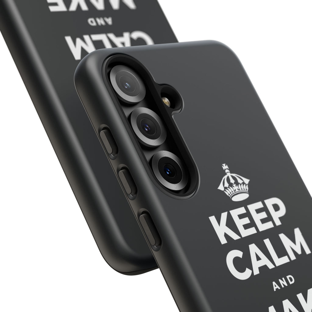 KEEP CALM AND MAKE MEMORIES Phone Case (Dark)
