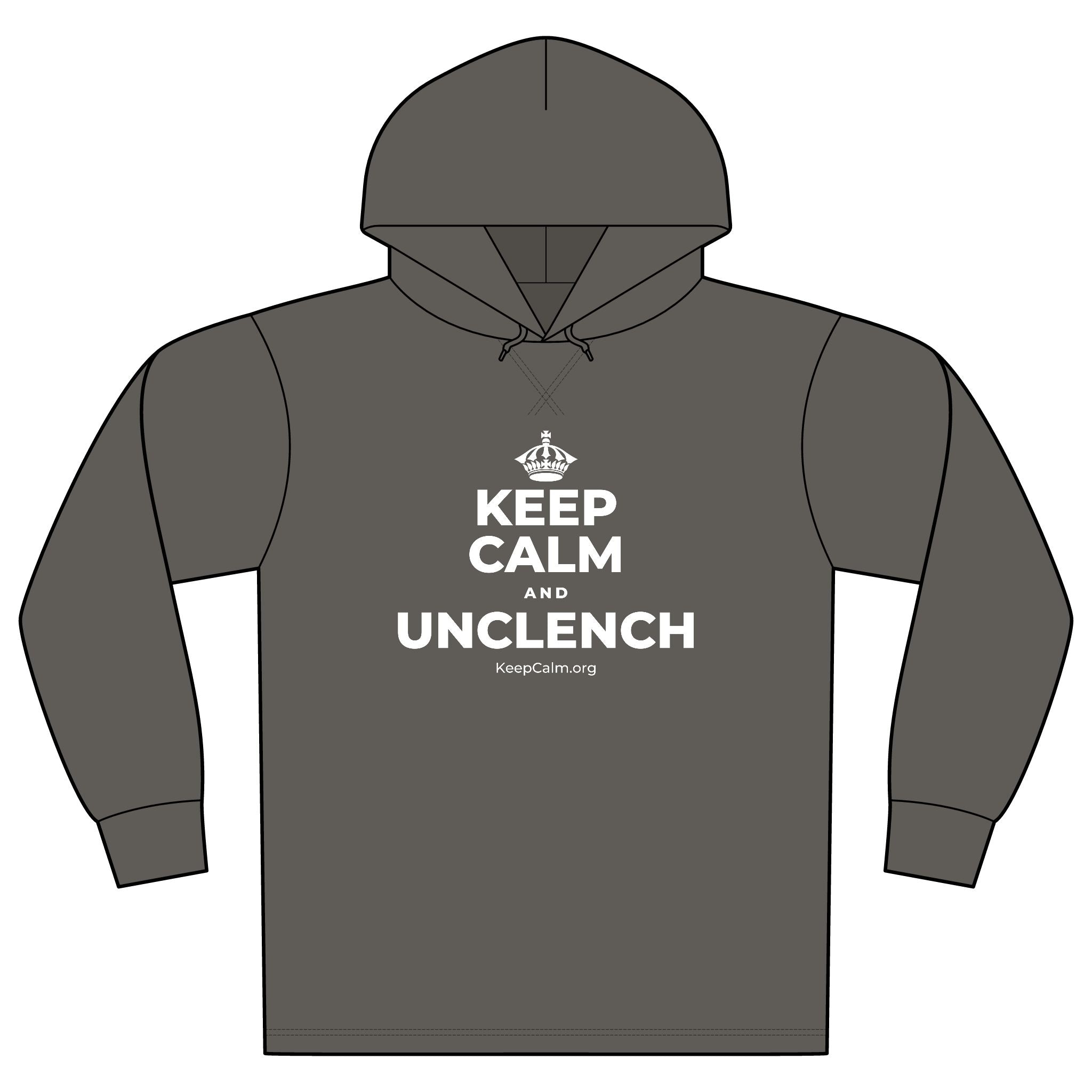 KEEP CALM AND UNCLENCH Organic Hoodie Tee