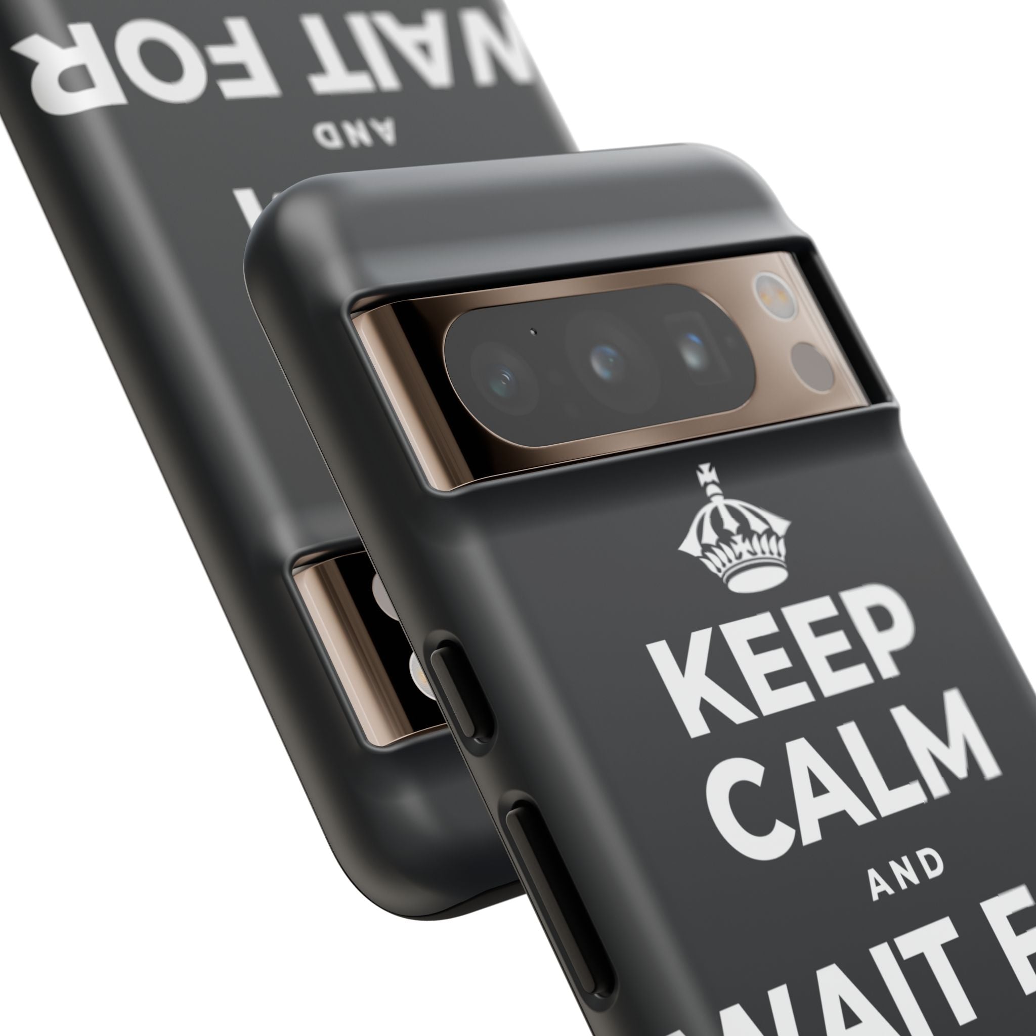 KEEP CALM AND WAIT FOR THE RAINBOW Phone Case (Dark)