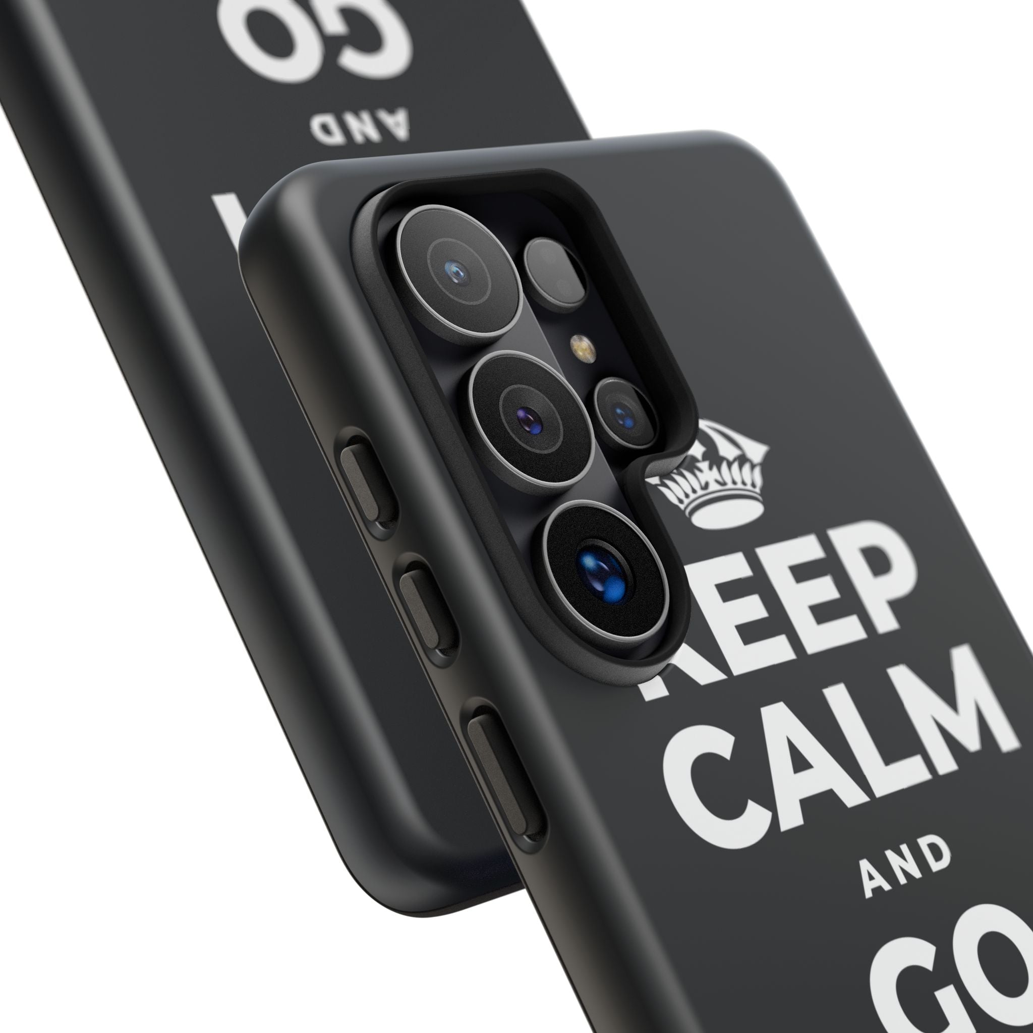 KEEP CALM AND GO FOR IT Phone Case (Dark)