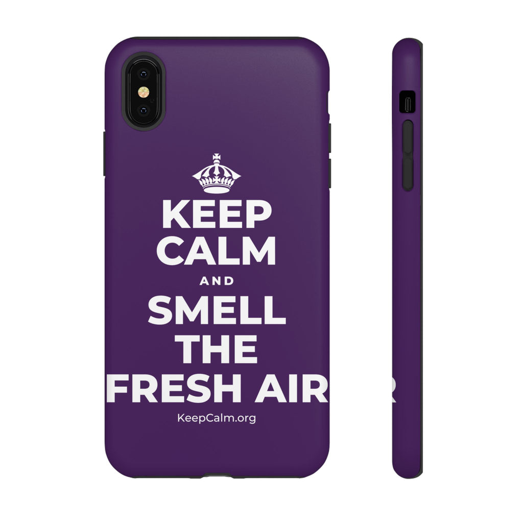 KEEP CALM AND SMELL THE FRESH AIR Phone Case