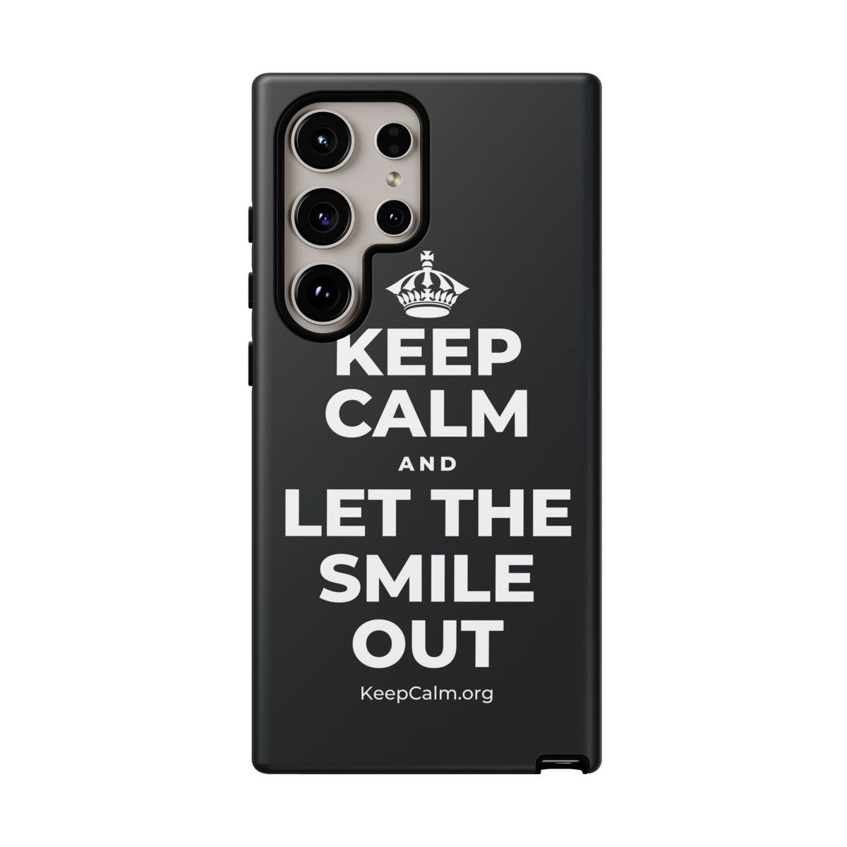 KEEP CALM AND LET THE SMILE OUT Phone Case (Dark)