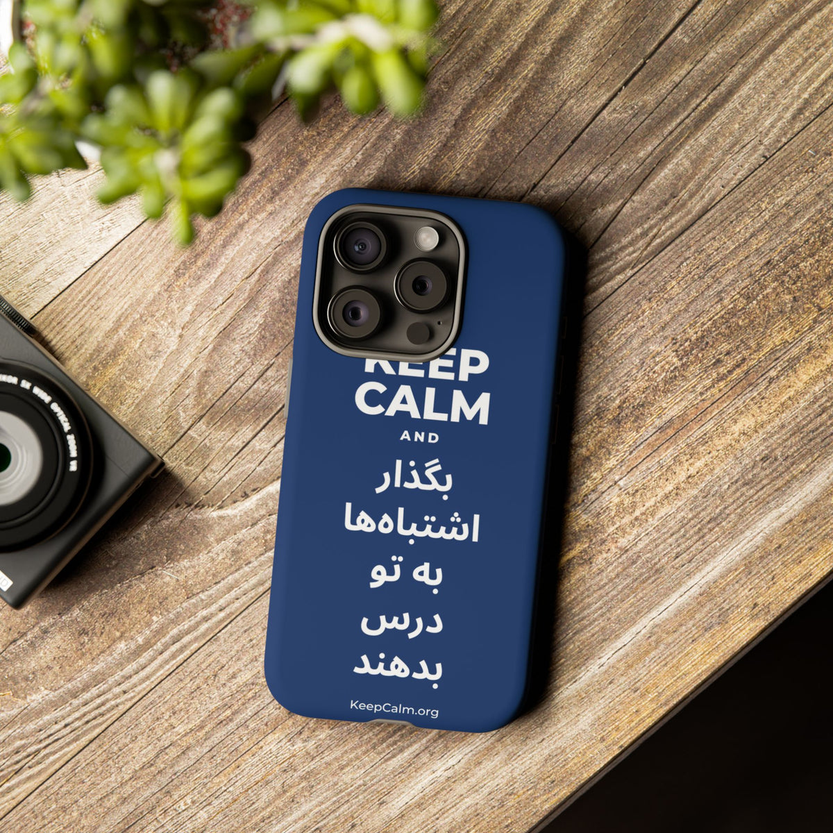 KEEP CALM AND بگذار اشتباه‌ها به تو درس بدهند Phone Case