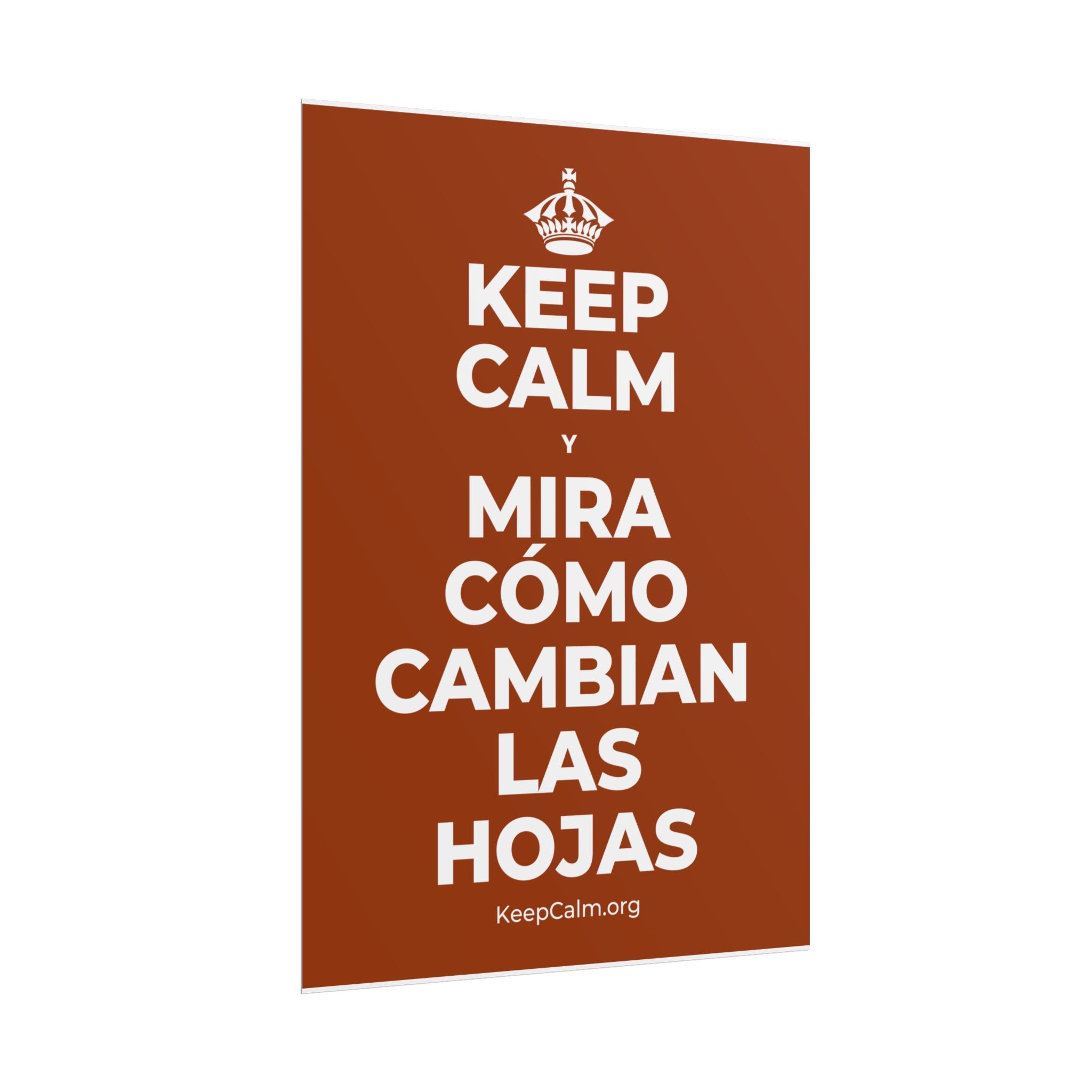 KEEP CALM Y MIRA CÓMO CAMBIAN LAS HOJAS Poster