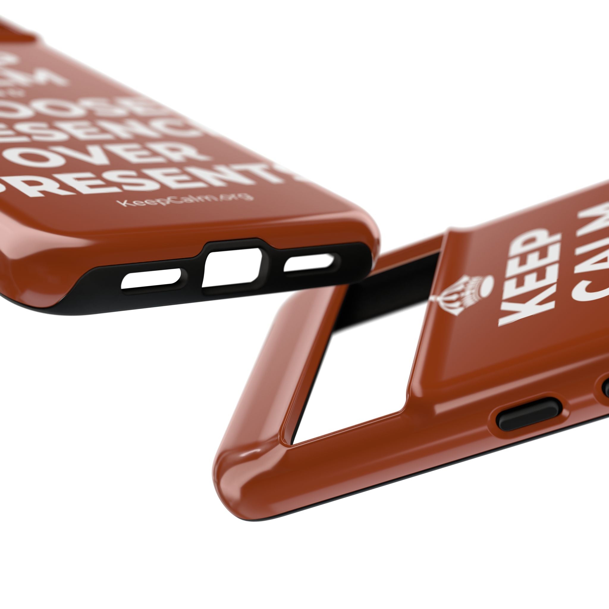 KEEP CALM AND CHOOSE PRESENCE OVER PRESENTS Phone Case
