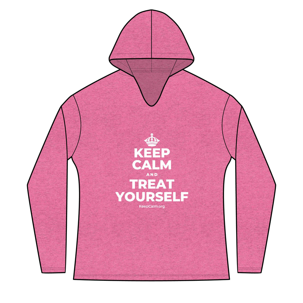 KEEP CALM AND TREAT YOURSELF Women's Long Sleeve Hoodie