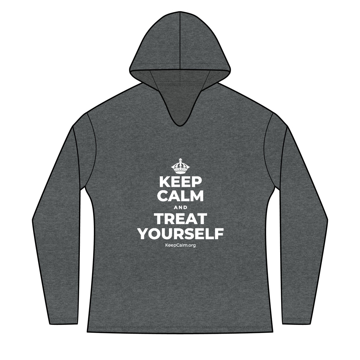 KEEP CALM AND TREAT YOURSELF Women's Long Sleeve Hoodie