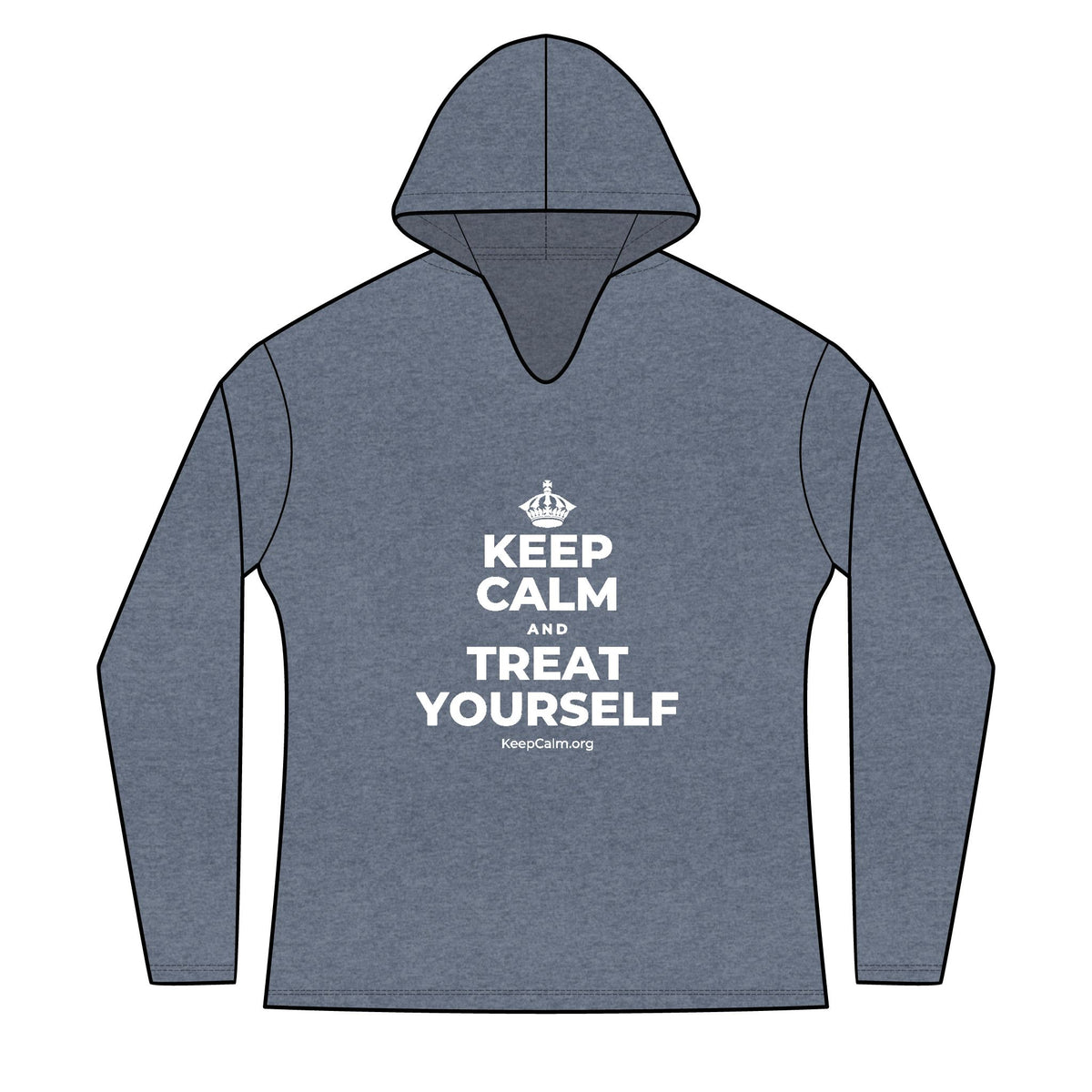 KEEP CALM AND TREAT YOURSELF Women's Long Sleeve Hoodie