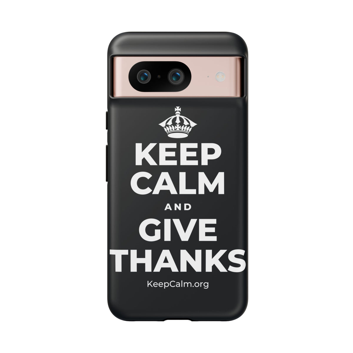 KEEP CALM AND GIVE THANKS Phone Case (Dark)
