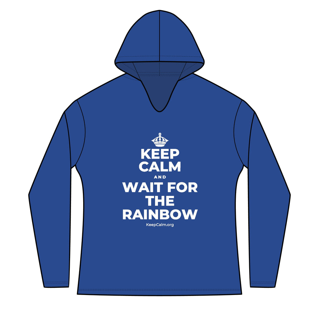 KEEP CALM AND WAIT FOR THE RAINBOW Women's Long Sleeve Hoodie