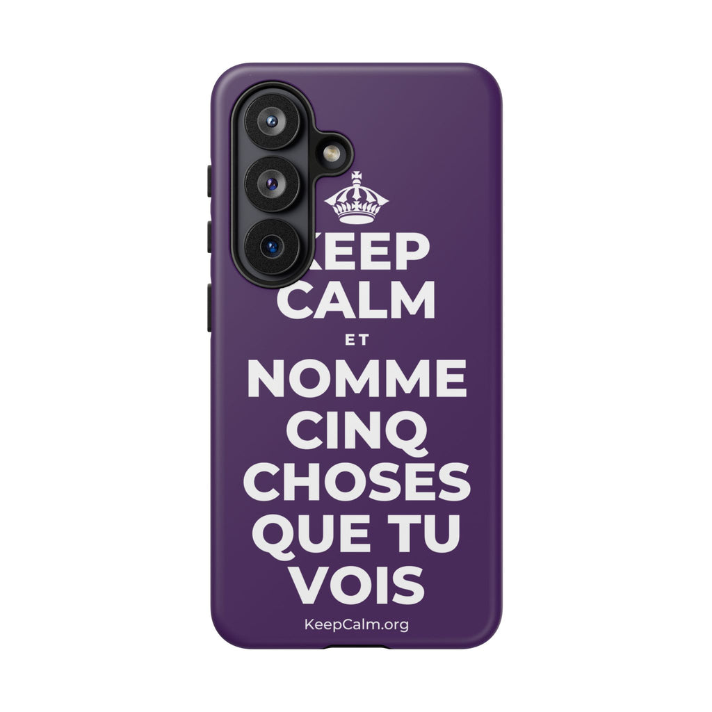 KEEP CALM ET NOMME CINQ CHOSES QUE TU VOIS Phone Case