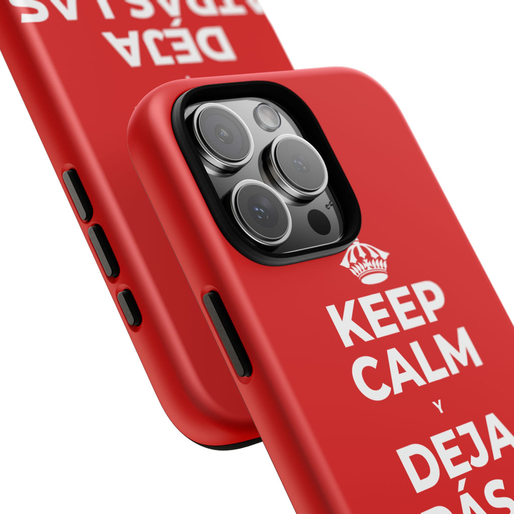 KEEP CALM Y DEJA ATRÁS LAS VIEJAS CARGAS Phone Case