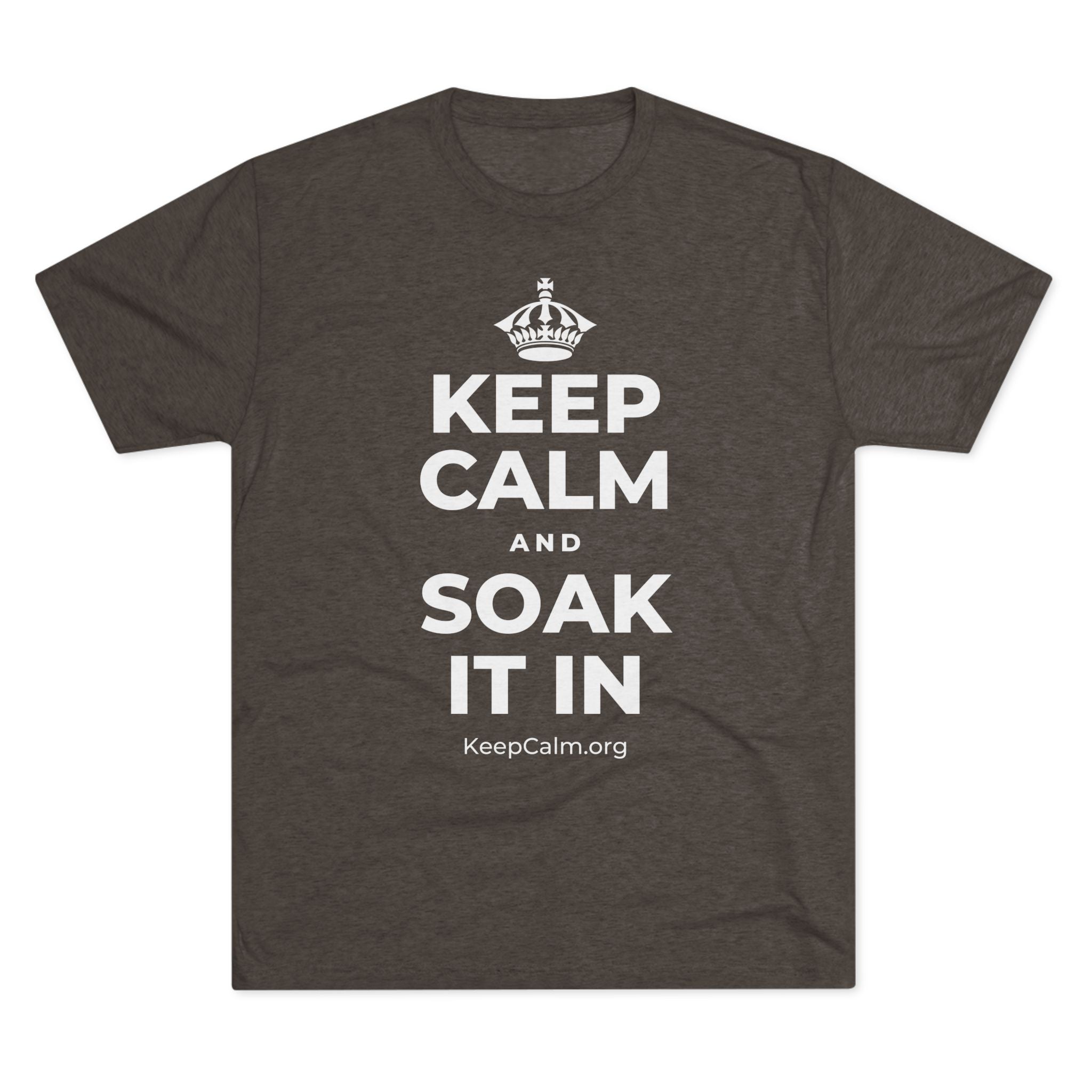 KEEP CALM AND SOAK IT IN Tri-Blend Tee