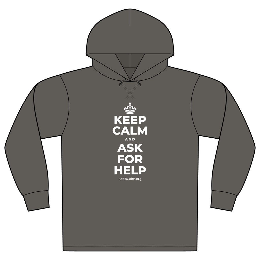 KEEP CALM AND ASK FOR HELP Organic Hoodie Tee
