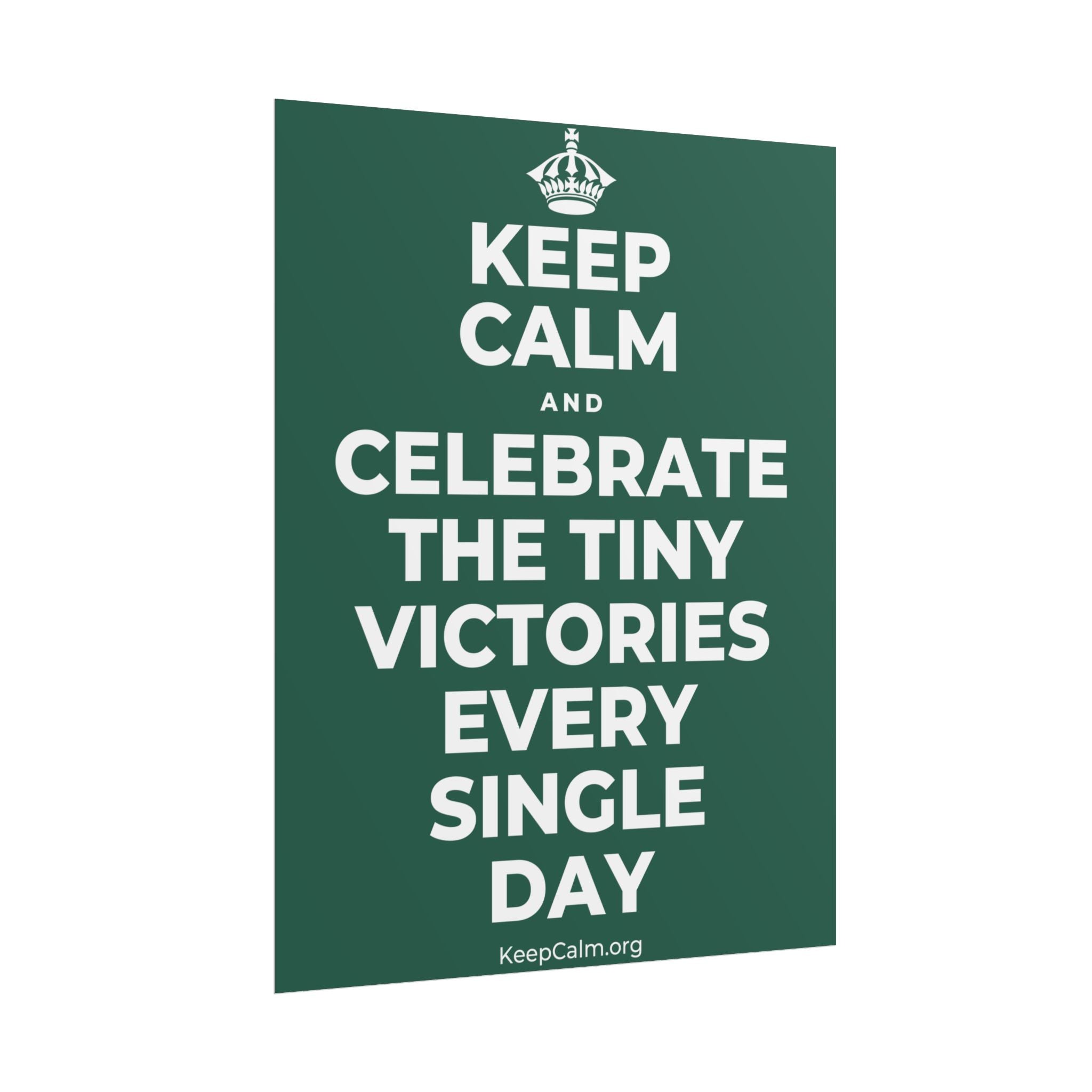 KEEP CALM AND CELEBRATE THE TINY VICTORIES EVERY SINGLE DAY Poster