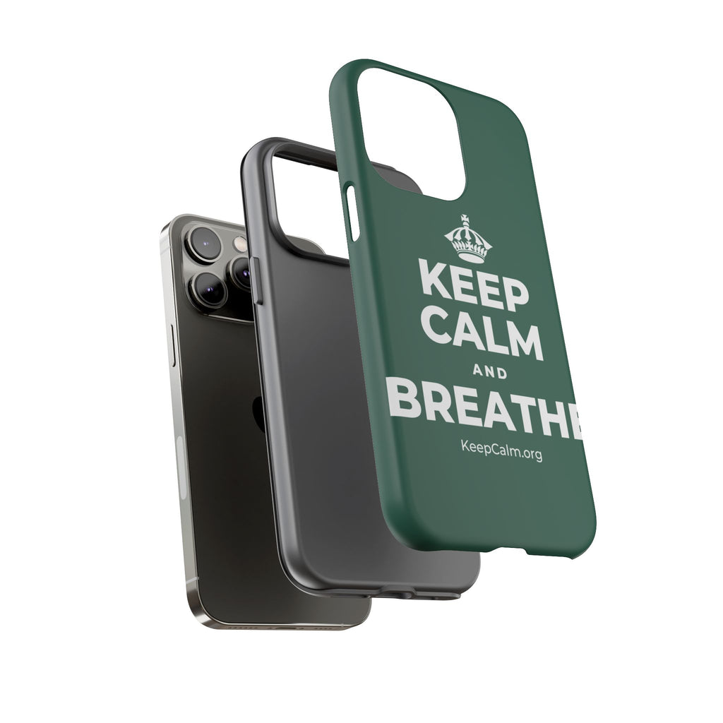 KEEP CALM AND BREATHE Phone Case