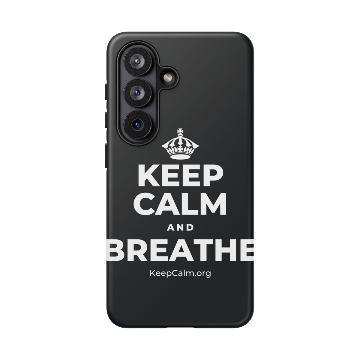 KEEP CALM AND BREATHE Phone Case (Dark)
