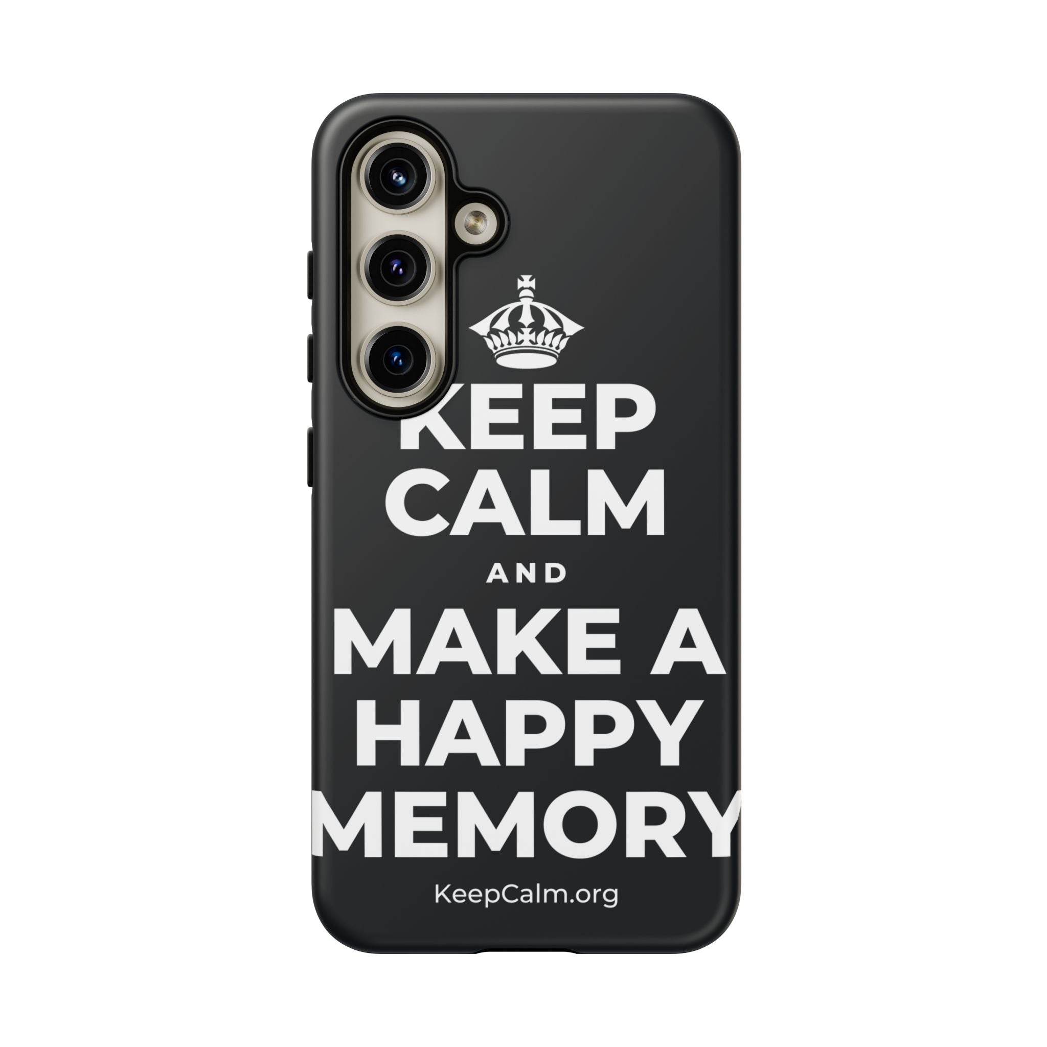 KEEP CALM AND MAKE A HAPPY MEMORY Phone Case (Dark)