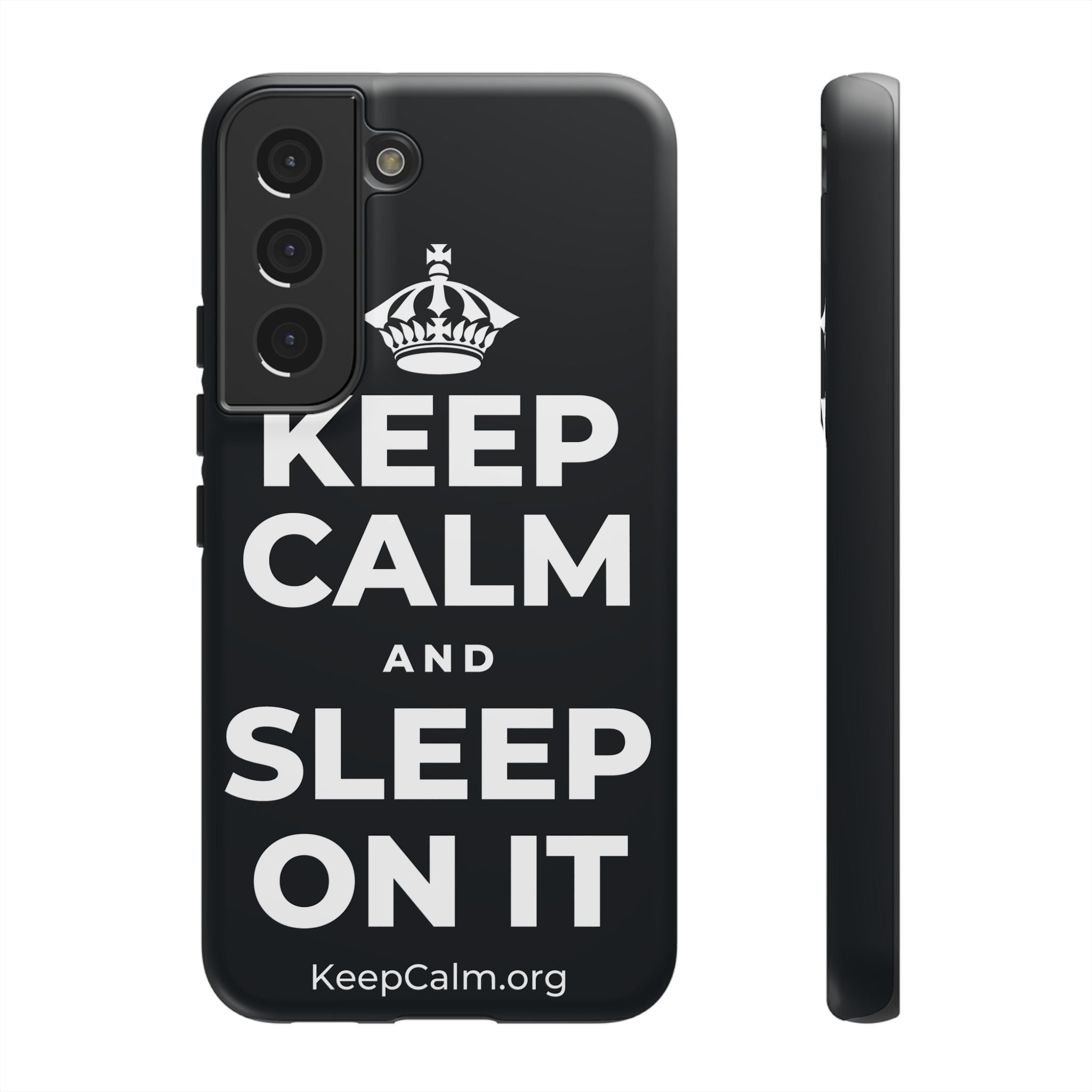 KEEP CALM AND SLEEP ON IT Phone Case (Dark)