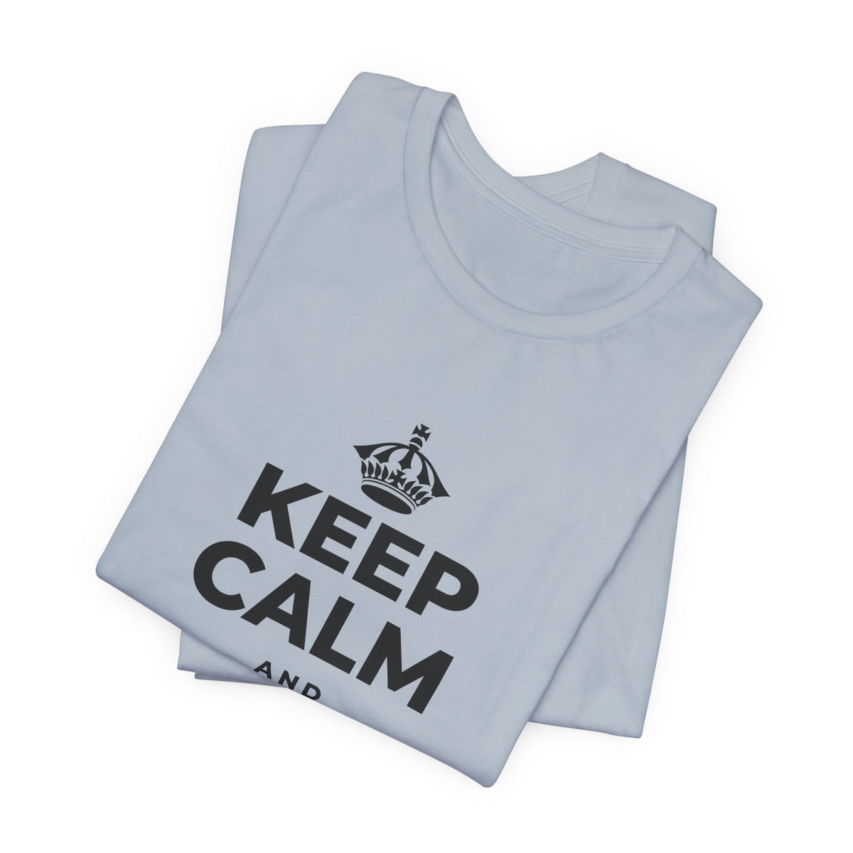 KEEP CALM AND KEEP WINNING T-Shirt (White–Asphalt)