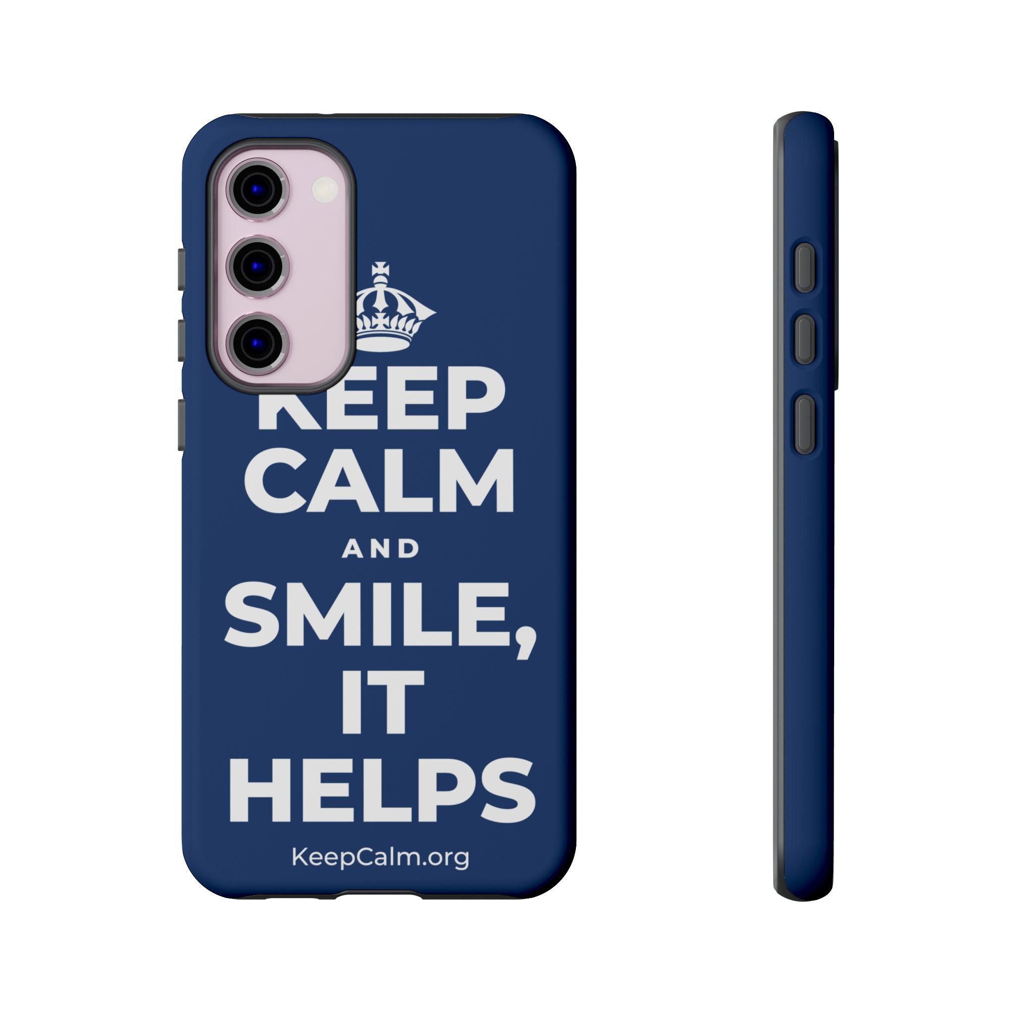 KEEP CALM AND SMILE, IT HELPS Phone Case