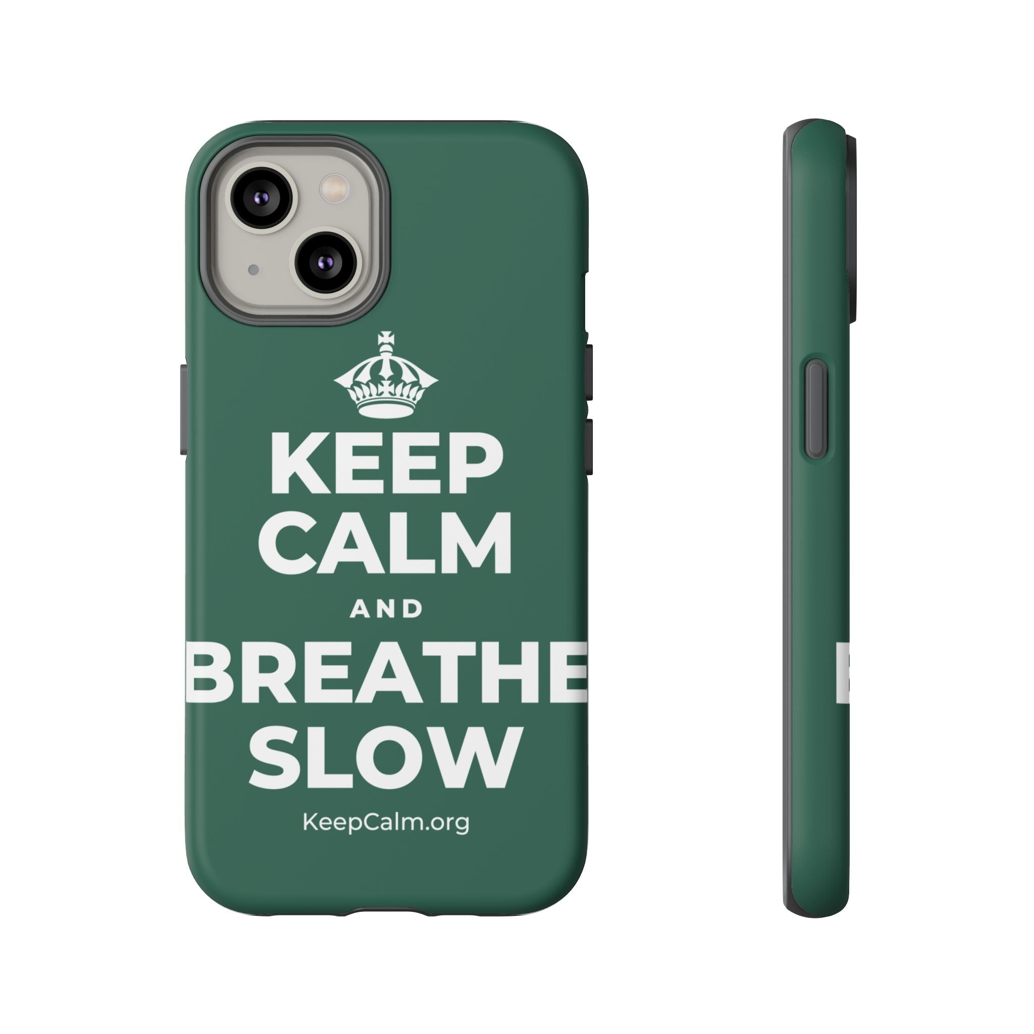 KEEP CALM AND BREATHE SLOW Phone Case