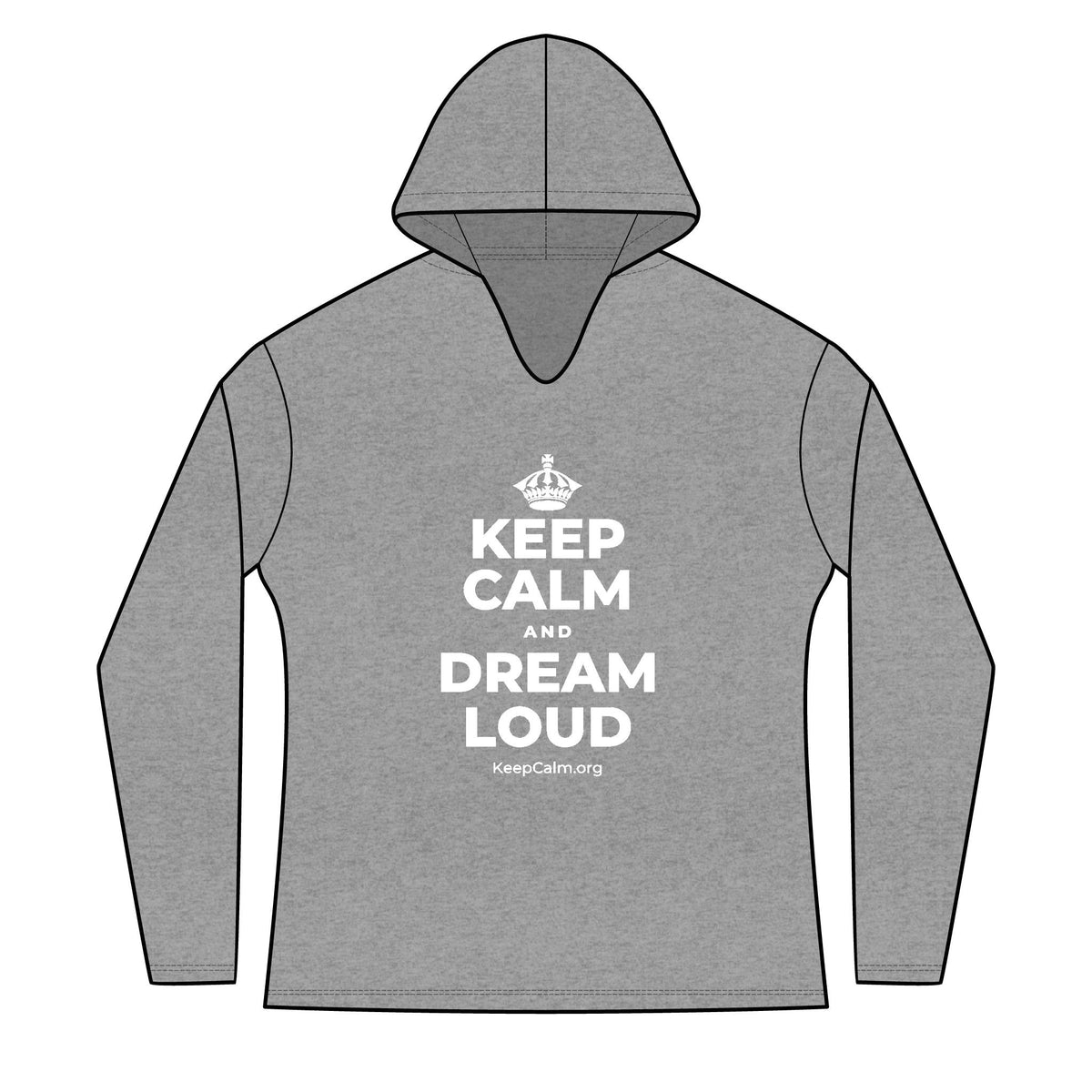 KEEP CALM AND DREAM LOUD Women's Long Sleeve Hoodie