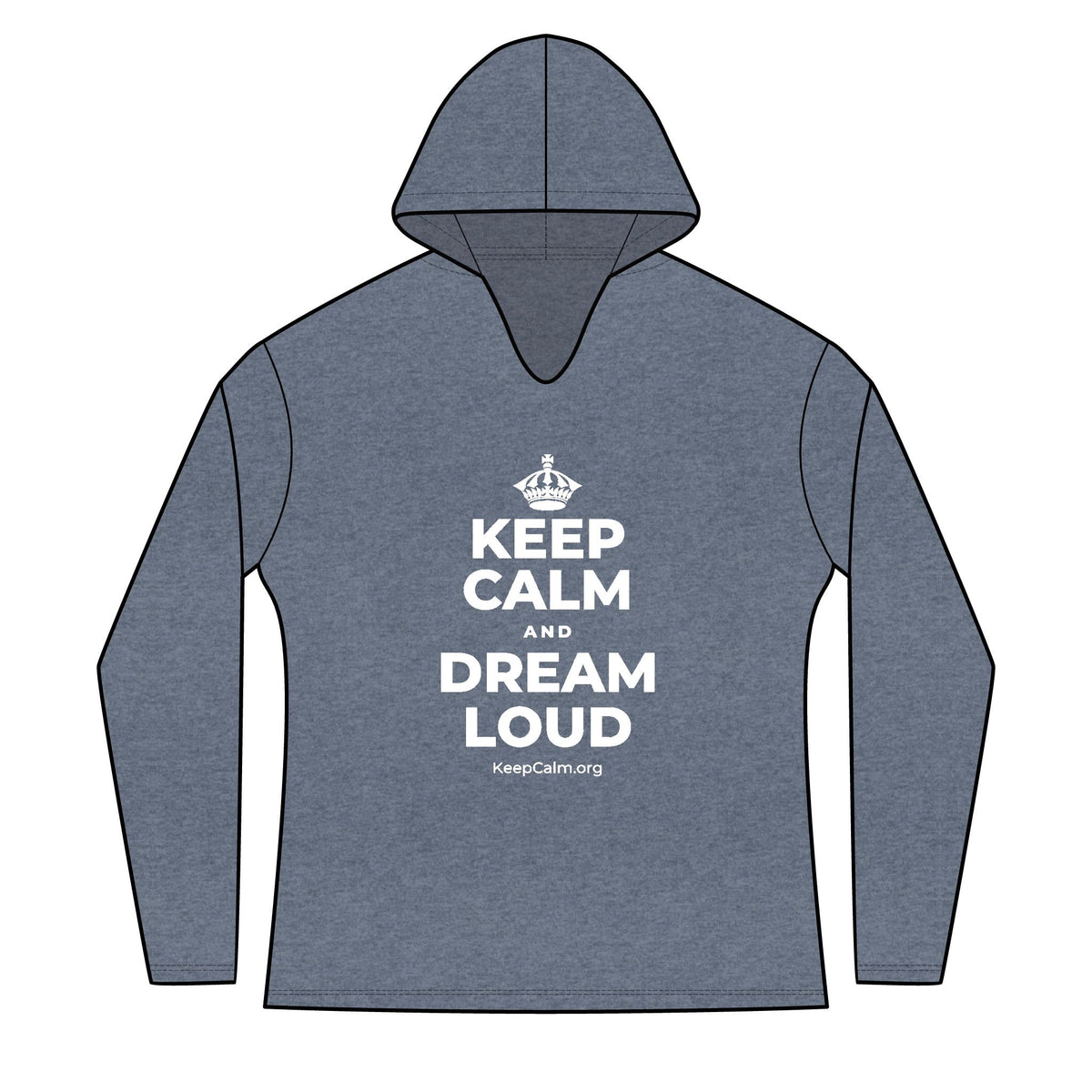 KEEP CALM AND DREAM LOUD Women's Long Sleeve Hoodie