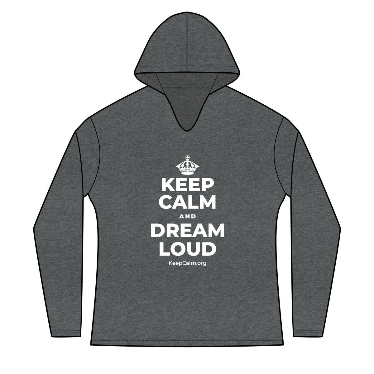 KEEP CALM AND DREAM LOUD Women's Long Sleeve Hoodie