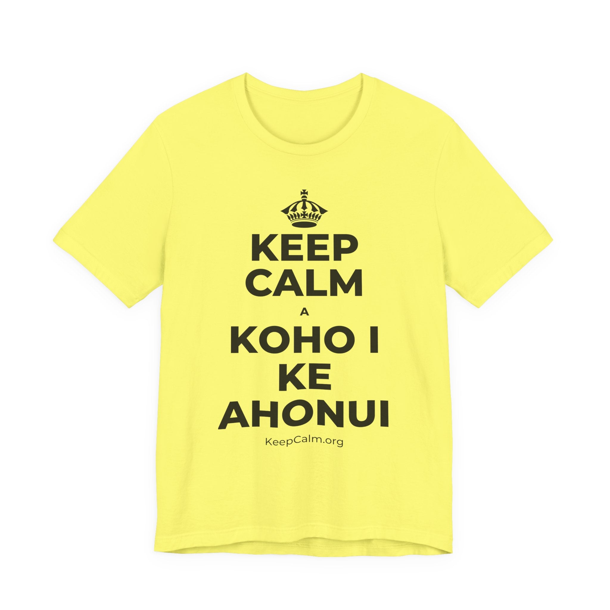 KEEP CALM A KOHO I KE AHONUI T-Shirt (Soft Cream–Heather Mauve)