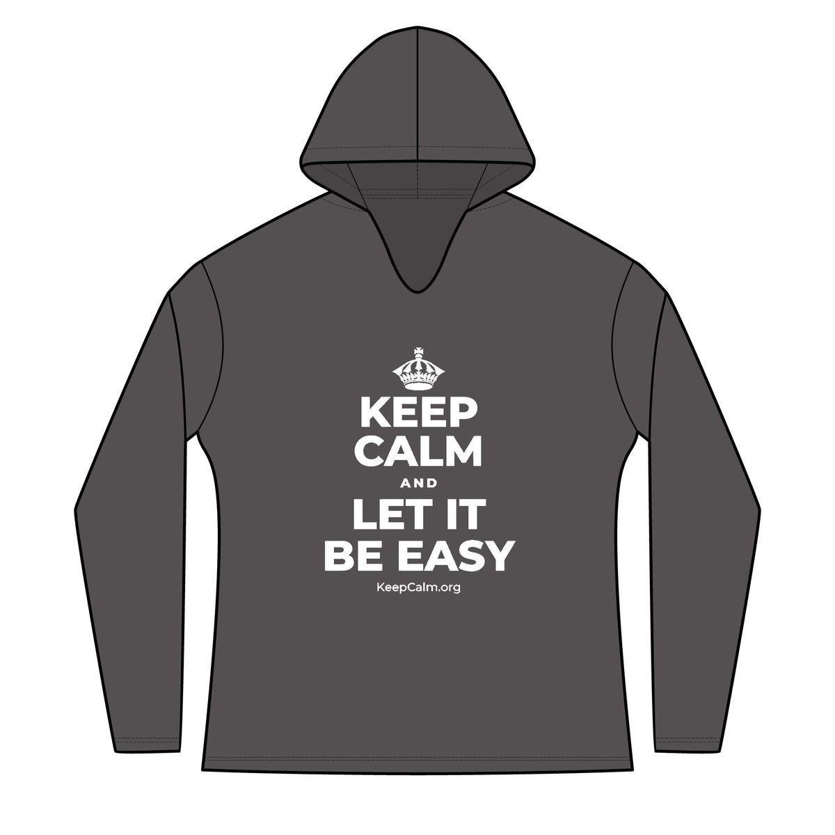 KEEP CALM AND LET IT BE EASY Women's Long Sleeve Hoodie