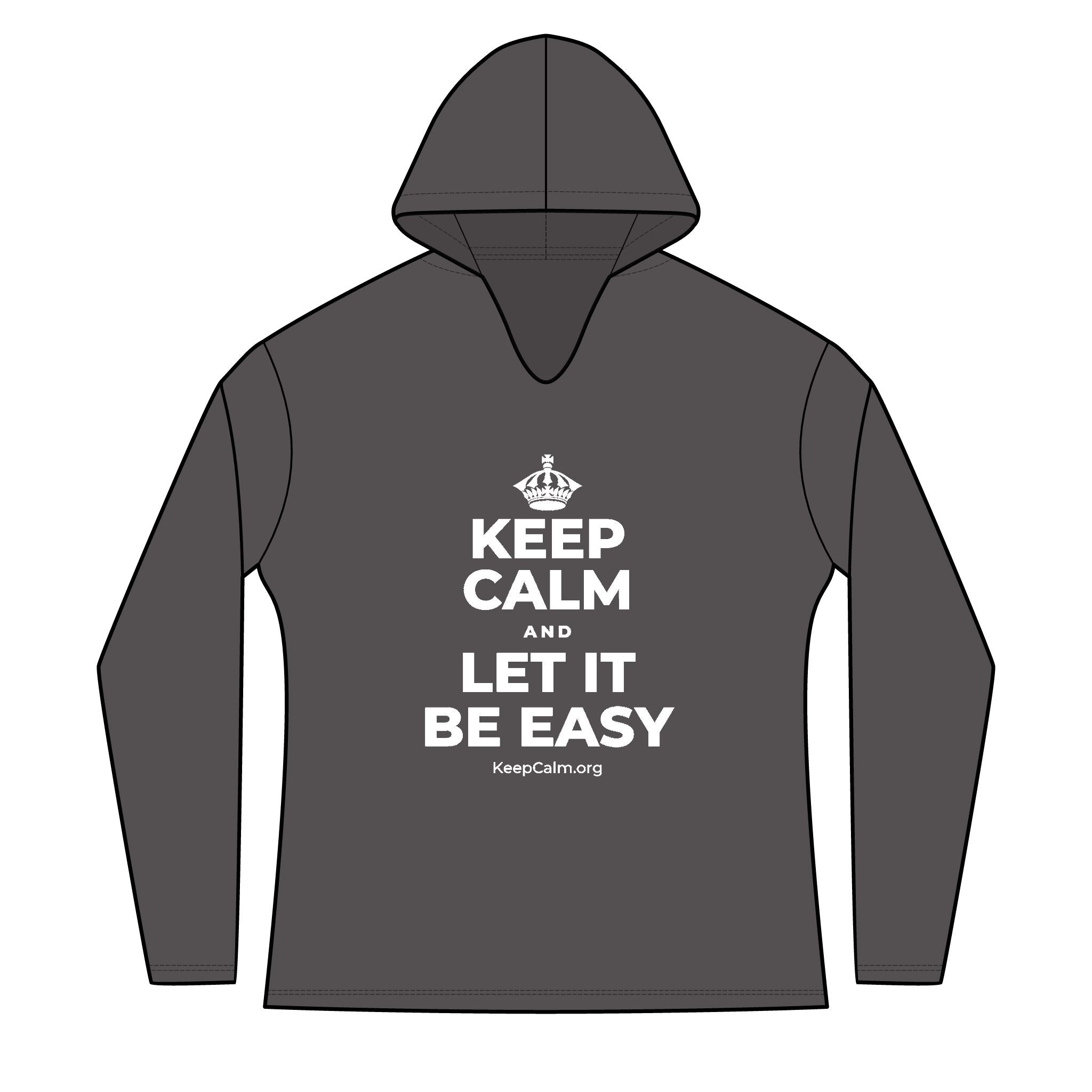 KEEP CALM AND LET IT BE EASY Women's Long Sleeve Hoodie