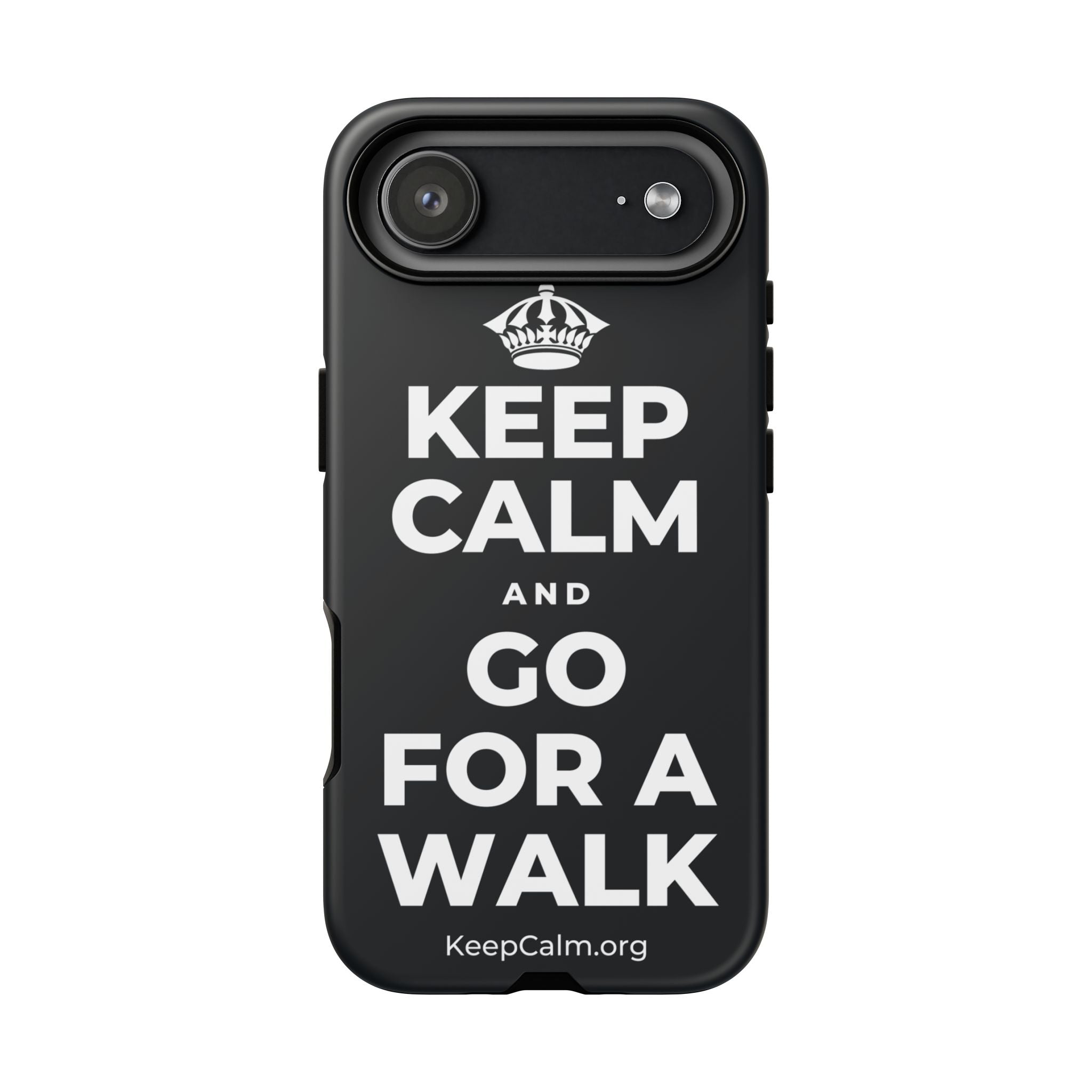 KEEP CALM AND GO FOR A WALK Phone Case (Dark)