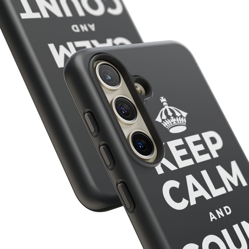KEEP CALM AND COUNT TO TEN Phone Case (Dark)