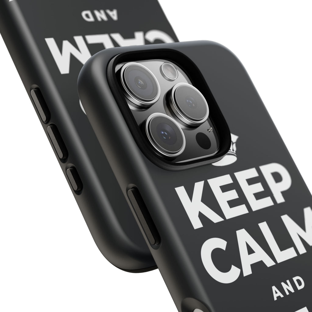 KEEP CALM AND ENJOY THIS Phone Case (Dark)