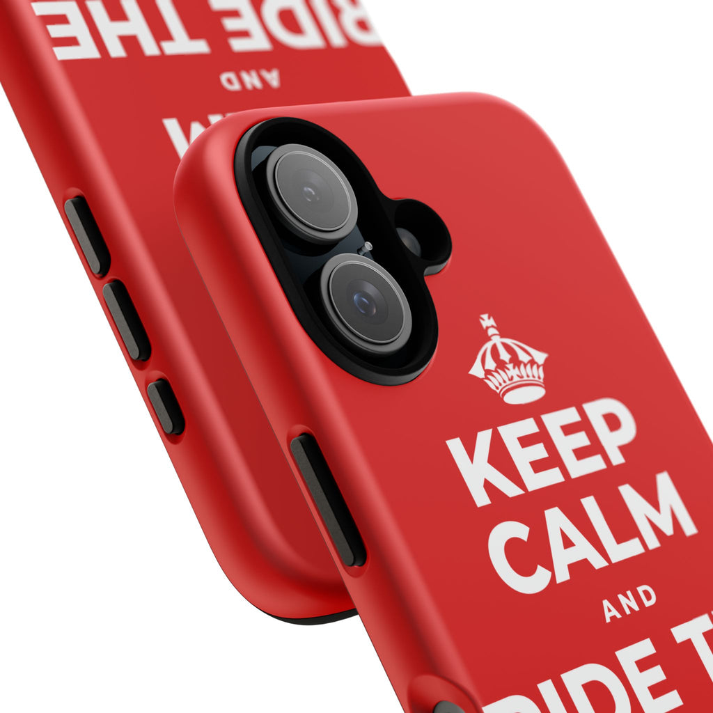 KEEP CALM AND RIDE THE GOOD WAVE Phone Case