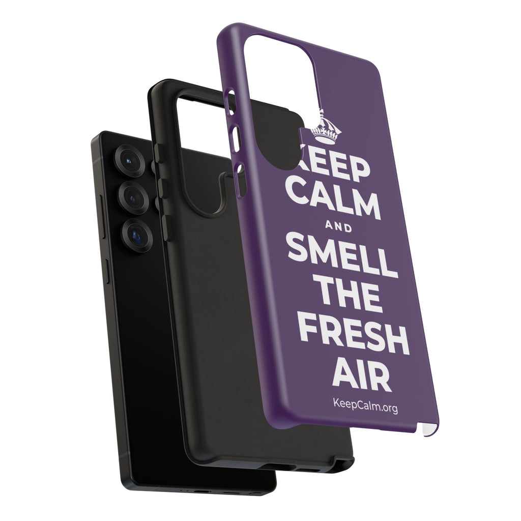 KEEP CALM AND SMELL THE FRESH AIR Phone Case
