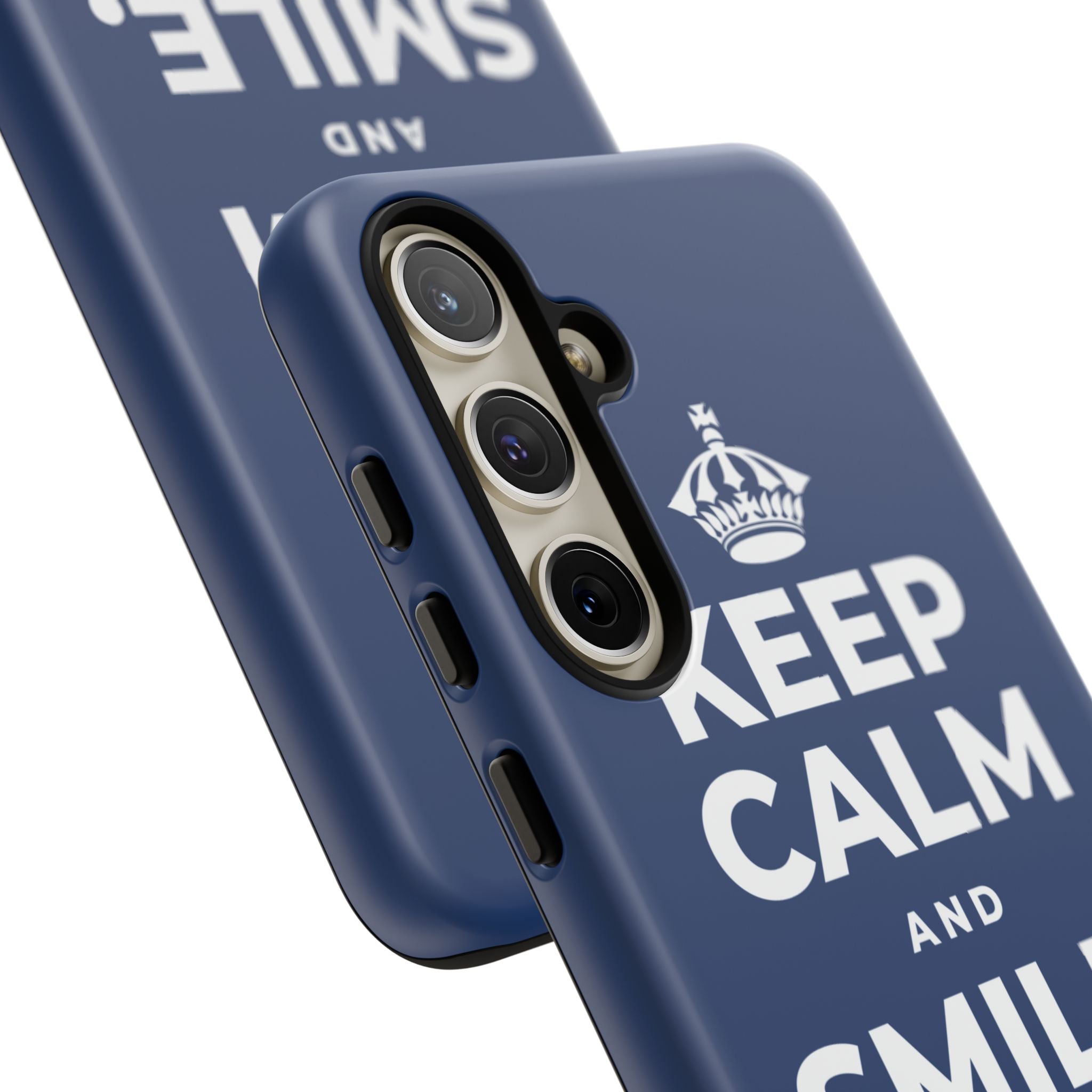 KEEP CALM AND SMILE, IT HELPS Phone Case