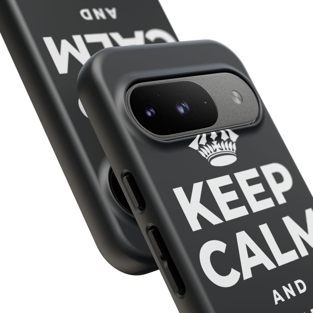 KEEP CALM AND DRINK WATER Phone Case (Dark)