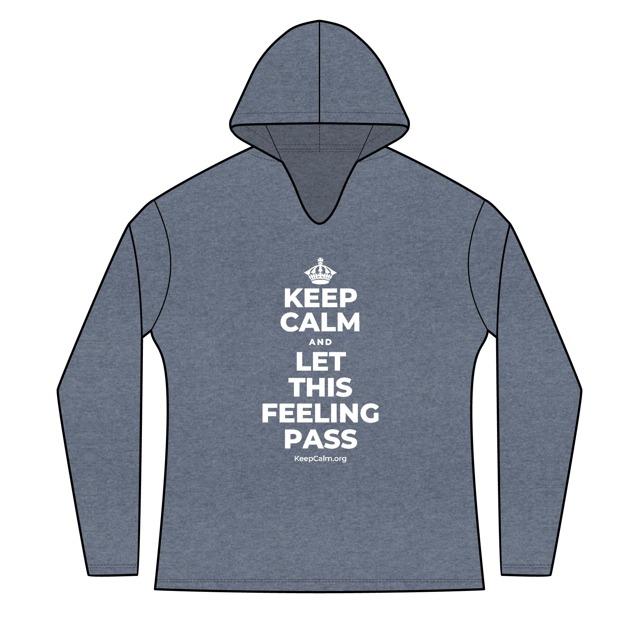 KEEP CALM AND LET THIS FEELING PASS Women's Long Sleeve Hoodie