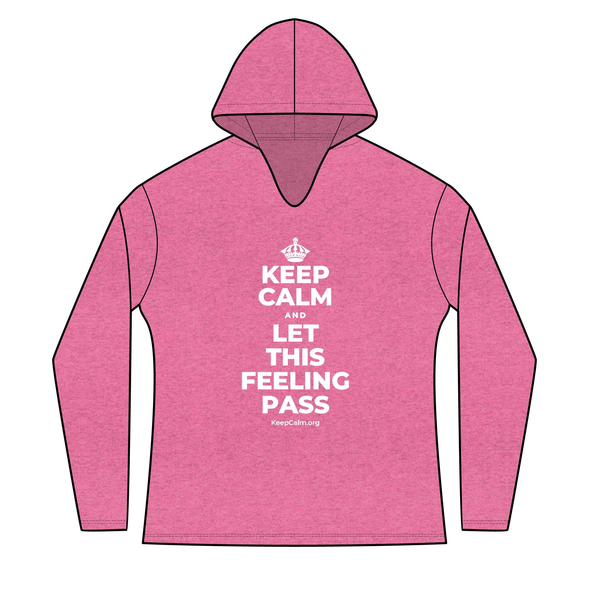 KEEP CALM AND LET THIS FEELING PASS Women's Long Sleeve Hoodie