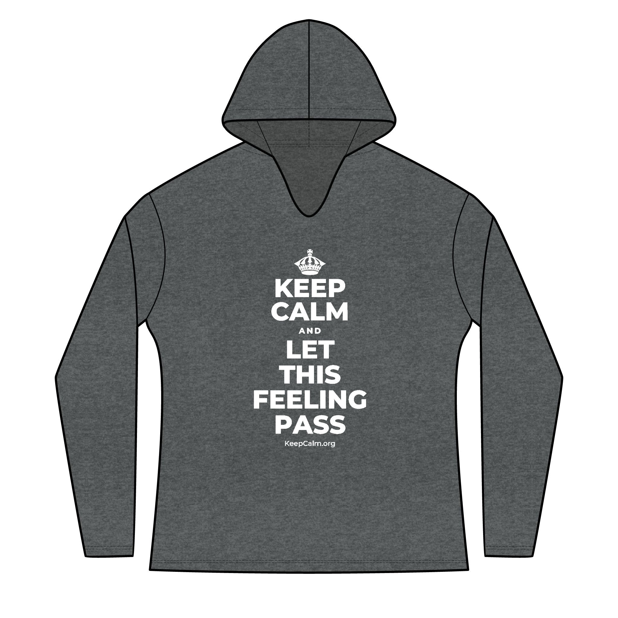 KEEP CALM AND LET THIS FEELING PASS Women's Long Sleeve Hoodie
