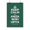 KEEP CALM NA ANZA WIKI UPYA Satin Poster