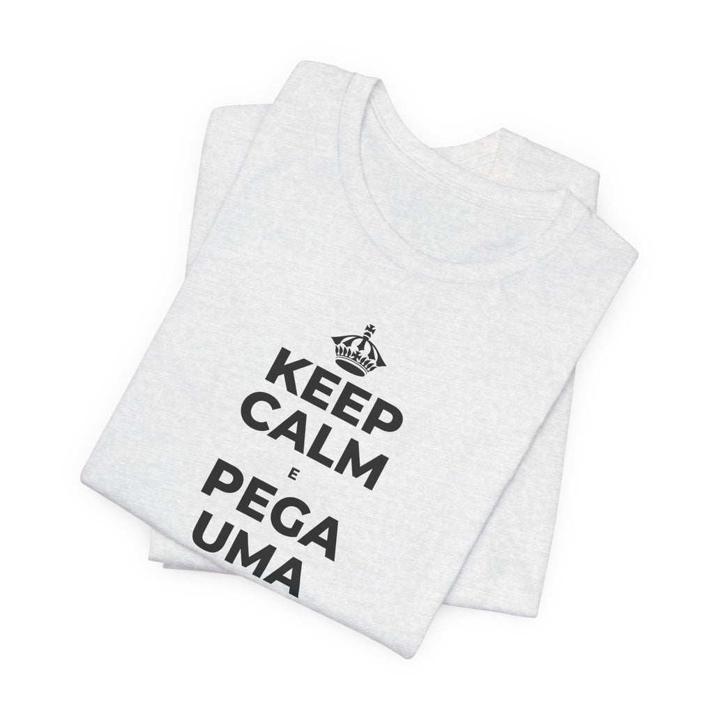 KEEP CALM E PEGA UMA AULA DE CADA VEZ T-Shirt (Soft Cream–Heather Mauve)
