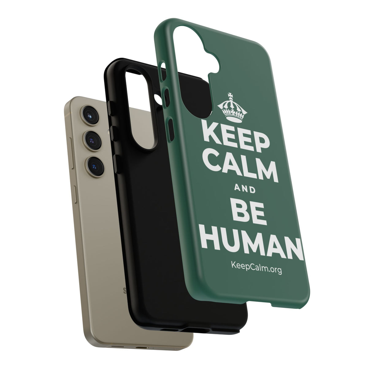 KEEP CALM AND BE HUMAN Phone Case